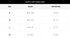 xenith loop size