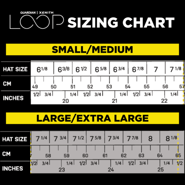 guardian size chart