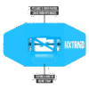 bucal_nxtrnd_azul_neon bucal nxtrnd azul neon