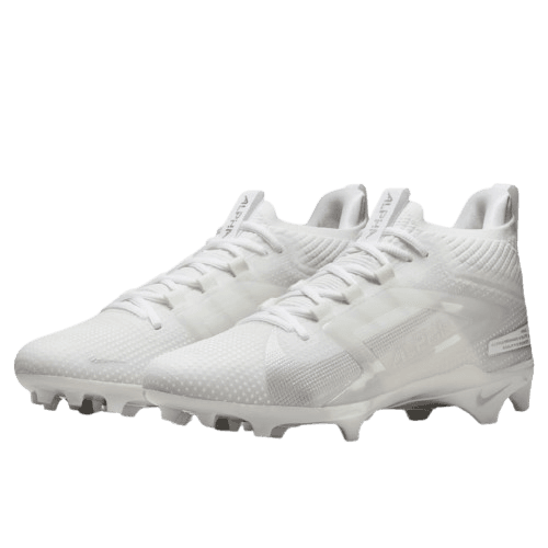 Cleats Nike Alpha Menace 4 Elite - Blanco / Plateado - Imagen 2